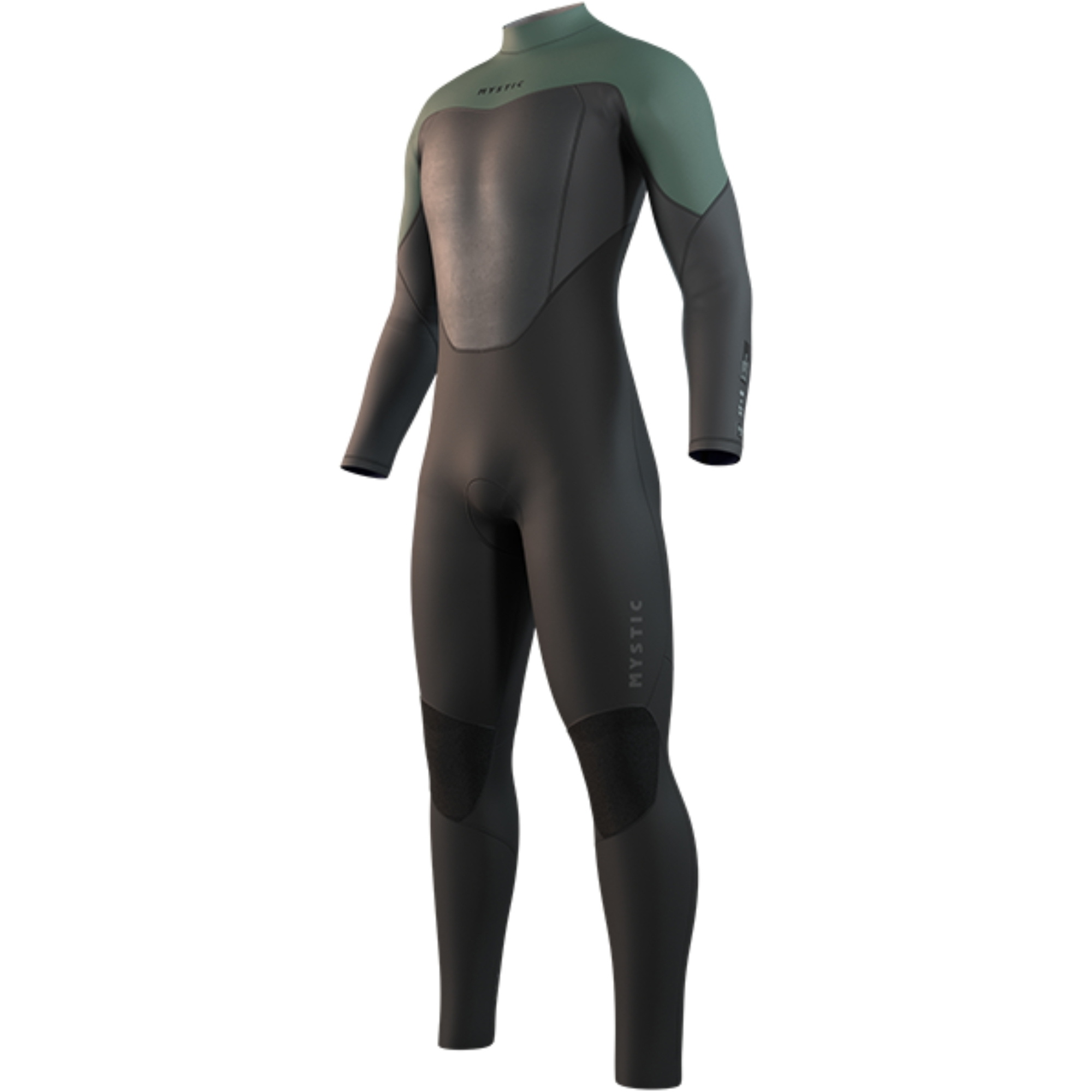 2026 Mystic Da Uomo Star 4/3mm Back Zip Muta 35000.250026 - Dark Olive